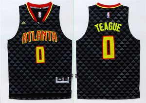 Maillot De Basket Eastern Atlanta Hawks Jeff Teague 0 Tissus Sportif Fans Edition Noir